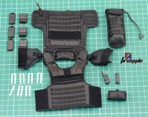12 inch doll SWAT 1/6 soldiers accessories tactical body armor model chest hanging module group Action Figures