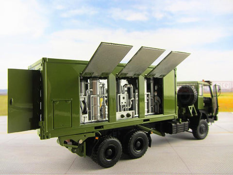 KNL Hobby Diecast Truck 1:43 scale Steyr Water Purifier Container Truck for Chinese army Military Shan Xi Auto heavy Water Purifier Container Truck PLA