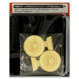Voyager PEA117 Sd.Kfz.251/Sd.Kfz.11 series resin wheel for semi track armored vehicles