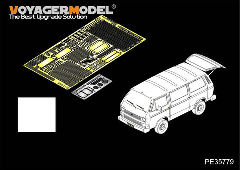 Voyager model metal etching sheet PE35779 Modern German T3 transport van retrofit (with TAKOM 2013)