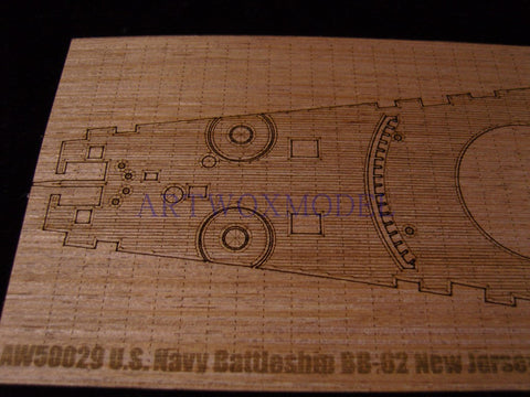 ARTWOX Hapdong BB-62 United States New Jersey battleship wooden deck AW50029