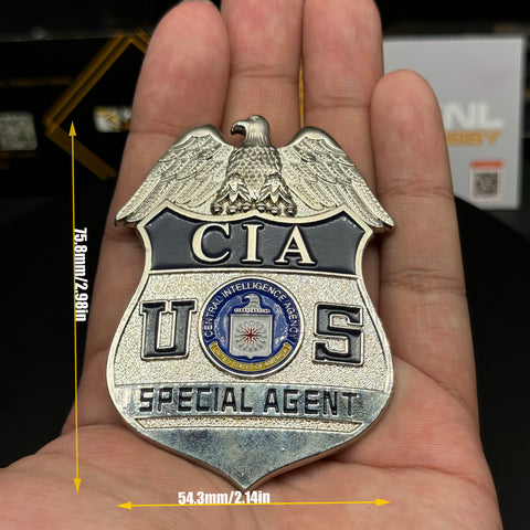 KNL Hobby U.S. CIA badge Collection Novelty Collectable US CIA Special Agent Badge  Military Gift. halloween christmas gift zinc Alloy material