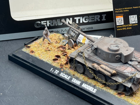 KNL Hobby 1/72 scale alloy tank model static diecast model German Tiger I tank model hand-made old painting aging painting hand-