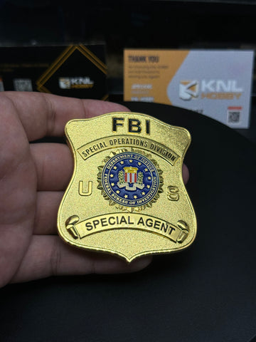 KNL Hobby U.S. FBI badge Collection Novelty Collectable US FBI Special Agent Badge  Military Gift. halloween christmas gift