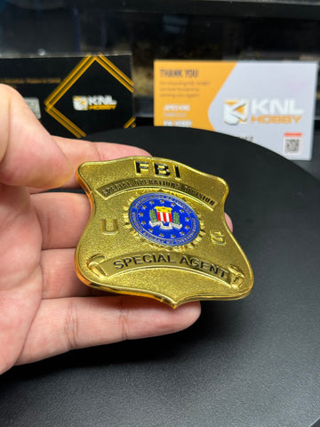 KNL Hobby U.S. FBI badge Collection Novelty Collectable US FBI Special Agent Badge  Military Gift. halloween christmas gift