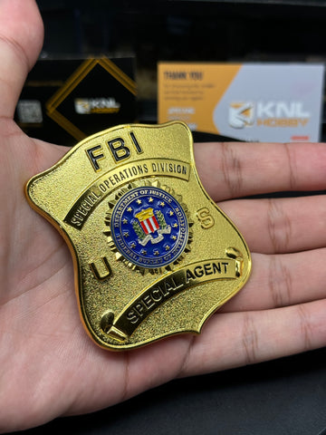 KNL Hobby U.S. FBI badge Collection Novelty Collectable US FBI Special Agent Badge  Military Gift. halloween christmas gift