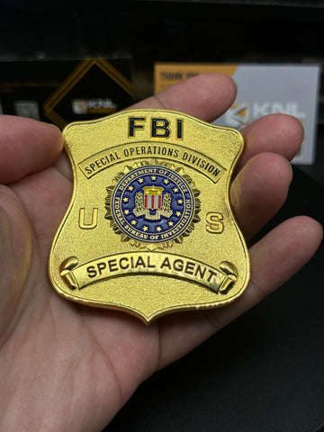 KNL Hobby U.S. FBI badge Collection Novelty Collectable US FBI Special Agent Badge  Military Gift. halloween christmas gift