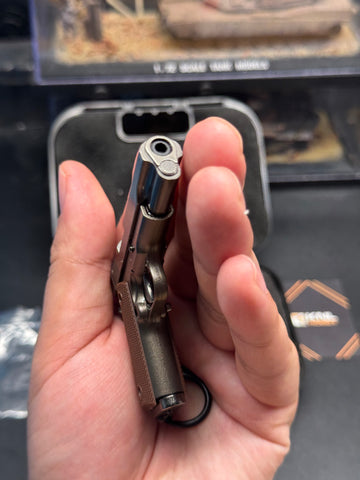 KNL HOBBY 1/3 Scale M1911 & JW4 TTI-PVI Pistol Grey Black Model + Collectible Storage Suitcase Bullets Ejection Function Can Not Shoot!