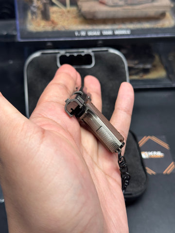 KNL HOBBY 1/3 Scale M1911 & JW4 TTI-PVI Pistol Grey Black Model + Collectible Storage Suitcase Bullets Ejection Function Can Not Shoot!