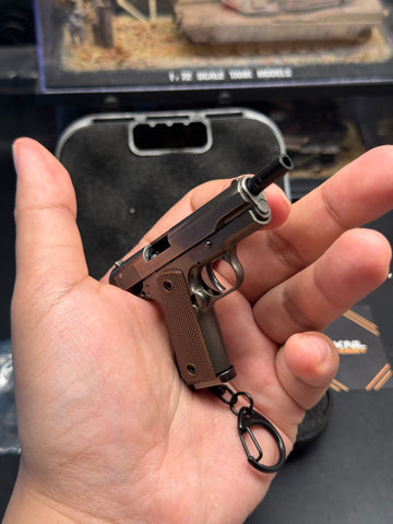 KNL HOBBY 1/3 Scale M1911 & JW4 TTI-PVI Pistol Grey Black Model + Collectible Storage Suitcase Bullets Ejection Function Can Not Shoot!