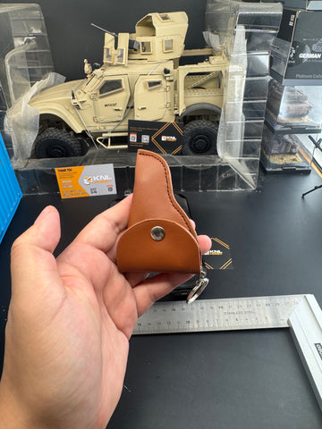 KNL HOBBY 1/3 Scale TT33 Style 54 style Pistol Keychain, Alloy Diecast plastic Model with holster, Mini Handgun Collectible Toy with Storage Case, Non-Firing