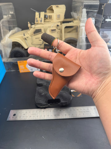KNL HOBBY 1/3 Scale TT33 Style 54 style Pistol Keychain, Alloy Diecast plastic Model with holster, Mini Handgun Collectible Toy with Storage Case, Non-Firing