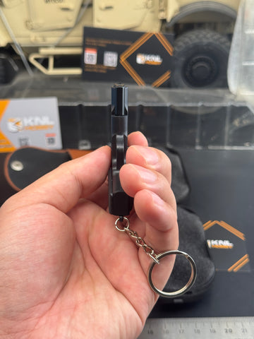 KNL HOBBY 1/3 Scale TT33 Style 54 style Pistol Keychain, Alloy Diecast plastic Model with holster, Mini Handgun Collectible Toy with Storage Case, Non-Firing