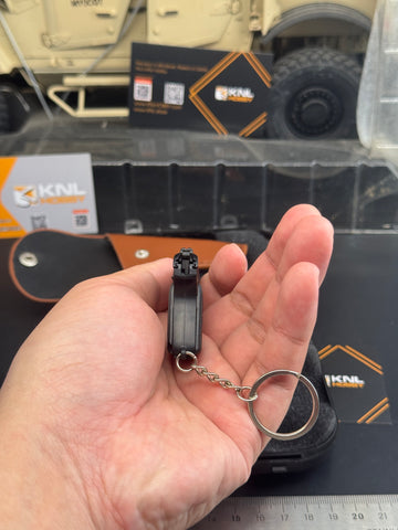 KNL HOBBY 1/3 Scale TT33 Style 54 style Pistol Keychain, Alloy Diecast plastic Model with holster, Mini Handgun Collectible Toy with Storage Case, Non-Firing