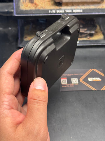 M1911 metal model keychain 1/3 scale gray gunmetal color with bullet ejection function and storage suitcase