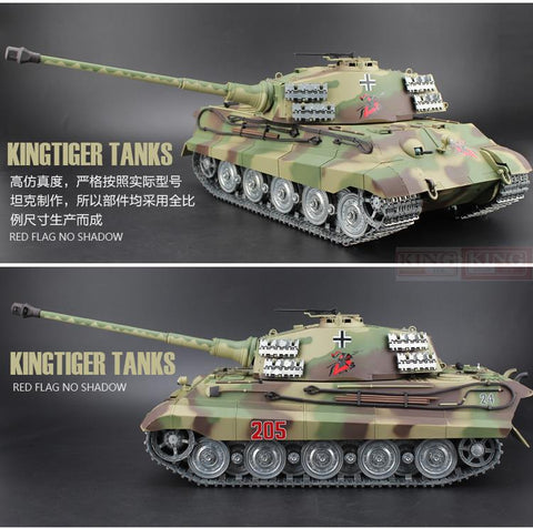 1/16 scale HengLong 2.4GHz R/C Battle Tank Henschel Turret German King Tiger Ultimate metal version Smoke Sound Metal Gear and Tracks