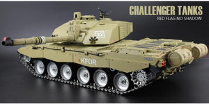 2.4Ghz RC 1/16 British Main Battle Tank model Challenger 2 Tank Ultimate metal version airsoft Smoke Sound Metal Gear Tracks HengLong