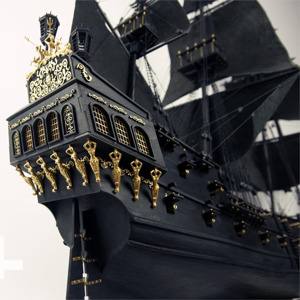 KNL Hobby 2015 Black Pearl sailing ship 1/35 in Pirates of the Caribbean wood model building kit