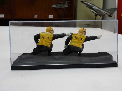 KNL Hobby diecast model China carrier style took off soldiers who model double super J-15 fighters go your plane soldier
