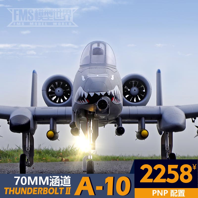 FMS double-channel aircraft 70MM duct A-10 aircraft model Thunderbolt II PNP