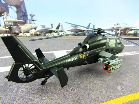 KNL Hobby diecast model 1:60 China Alloy armed helicopter model WZ-19 military Chinese Air Force of the CPLA plane WZ19