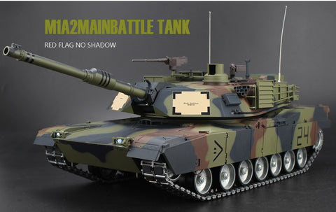 2.4Ghz RC tank Heng Long 1/16 US M1A2 U.S. Army Main Battle Tank Abrams Tusk Tank Ultimate metal version Metal Gear Tracks sound