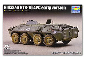 Trumpeter 1/72 scale tank models 07137 Russian BTR-70 APC early version