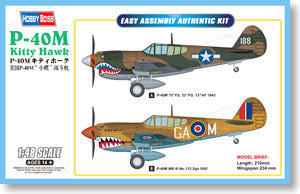Hobby Boss 1/48 scale aircraft models 85801 P-40M Fantasy Fighter