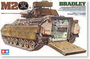 TAMIYA 1/35 scale models 35132 M2 Bradley Infantry Combat (including crew compartment internal structure)