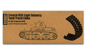 Trumpeter 1/35 scale model 02061 French R35 light combat vehicle with movable link track