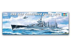 Trumpeter 1/700 scale model 05746 New Orleans Class CA-38 San Francisco Heavy Cruiser 1942