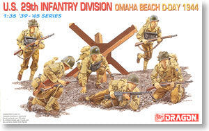 1/35 scale model Dragon 6211 US Army 29th Infantry Division Omaha Beach Landing Day 1944