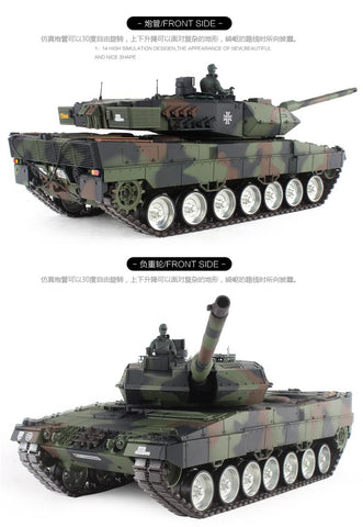 Heng Long 1/16 Leopard 2A6 tanks remote control tank model military oversized metal road wheel 2.4G 3889