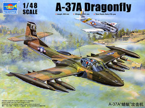 Trumpeter 1/48 scale model 02888 A-37A Dragonfly Light attack aircrafta