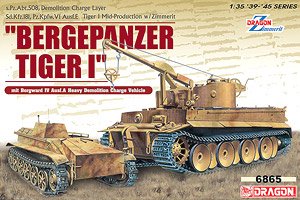 1/35 scale model booking 6865 Bergepanzer TigerI with Borgward IV Ausf