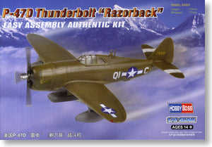 Hobby Boss 1/72 scale aircraft models 80283 P-47D thunderbolt fighter & razor machine back & rdquo;