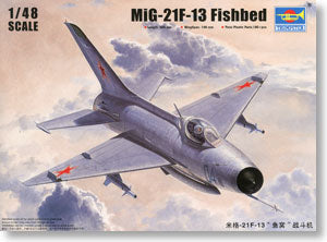 Trumpeter 1/48 scale model 02858 MiG-21F-13 / F-7 "fish nest" fighter