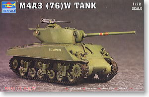 Trumpeter 1/72 scale model 07226 M4A3 (76) W "Sherman "medium chariot