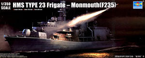 Trumpeter 1/350 scale model 04547 British Royal Navy 23 "Monmouth" missile frigate