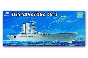 Trumpeter 1/700 scale model 05738 Milek Startown CV-3 "Saratoga" Aircraft carriera