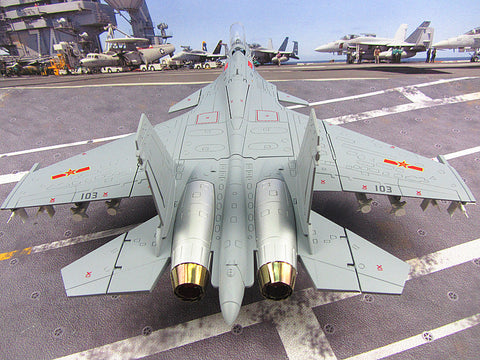 KNL Hobby diecast model 45cm China Airforce CPLA J-15 alloy model Su-33 fighter aircraft model J15 fighter aircraft models 1:48
