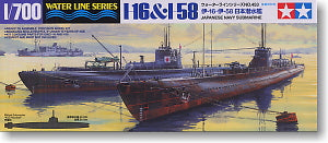 TAMIYA, 1/700, scale, model 31453, Japanese Navy, Iraqi -58 Iraq, -58 submarine I-16&I-58