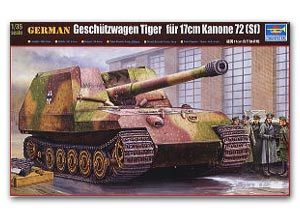 Trumpeter 1/35 scale tank models 00378 German cricket 170MM self-propelled cannon