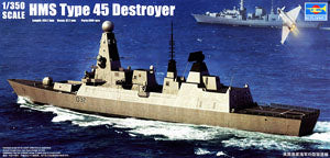 Trumpeter 1/350 scale model 04550 British Royal Navy 45 "Brave" Missile Destroyer *