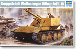 Trumpeter 1/35 scale model 01586 Krupp Weapon Carrier 10.5cm leFH-18 Howitzera