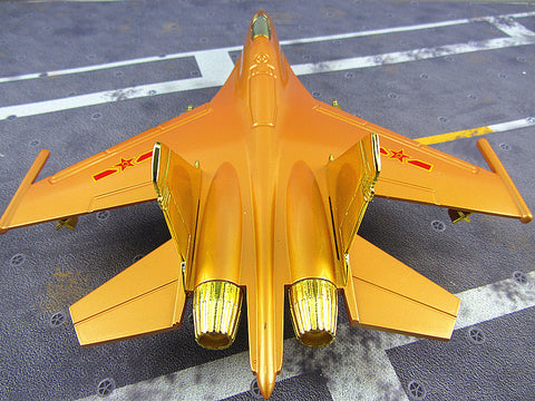 KNL Hobby diecast model Special 32 cm Su 30 alloy fighter model SU-30/ Su 30 aircraft model gold plated 1:70 Air Force of the CPLA