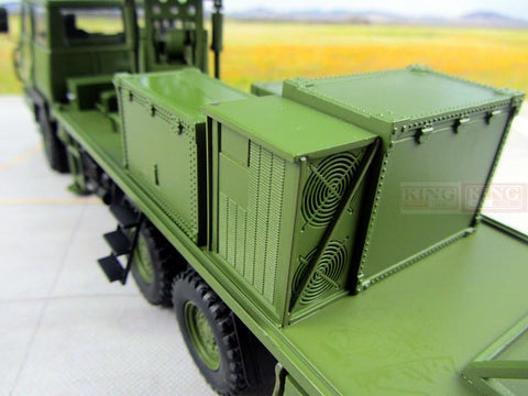 KNL Hobby Diecast Truck 04E military radar truck alloy army green military radar air defence radar vehicle model 1:30