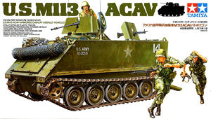 TAMIYA 1/35 scale models 35135 US M113 ACAV cavalry attack armored vehicle "Vietnam battlefield"