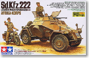 TAMIYA 1/35 scale models 35286 Sd.Kfz.222 4X4 Wheeled Armored Reconnaissance Car "African Front"