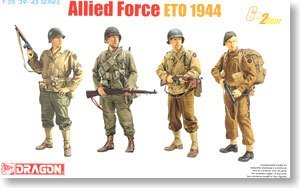 1/35 scale model Dragon 6653 Anglo-American Allied Soldiers European Theater 1944